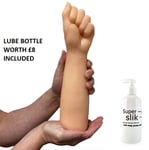 Ding Dong Realistic FIST 12 Inch Realistic HUGE Flesh Dildo Sex Toy - £8 LUBE