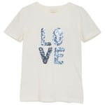Creamie GOTS T-skjorte Med Trykk Cloud | Hvit | 116 cm