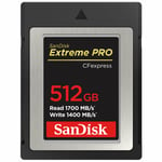 SanDisk CFexpress Type B Extreme Pro 512GB 1700MB/s (Bundle)
