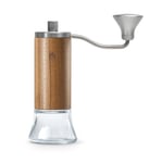 Eureka Baby Grinder - Manual hand coffee grinder Glass + Walnut