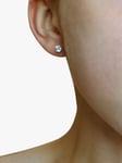 Milton & Humble Jewellery Second Hand 18ct White Gold Single Diamond Stud Earrings