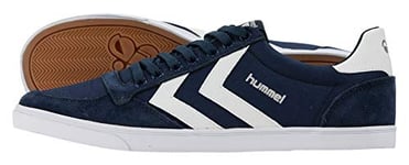 Hummel - Slimmer Stadil Low - Baskets - Mixte adulte - Bleu (Dress Blue/white Kh) - 36 EU