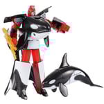 Transformation Sea Life Robotleksaker Späckhuggare Delfin Vithaj Deformation Plast Pojkar Actionfigur Barnleksaker killer whale