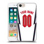 Head Case Designs Officially Licensed Custom Customised Personalised England National Football Team Home 2020/22 Personalised Kit Hard Back Case Compatible With Apple iPhone 7/8 / SE 2020 & 2022