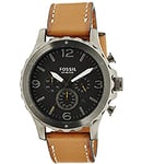 Fossil Klockarmband JR1467 Läder Brun 22mm