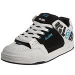 Globe Tilt, Chaussures de skate homme - Blanc/noir/bleu, 45 EU (11 US)