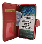 New Standcase Wallet Samsung Galaxy M20 (M205F) (Röd)