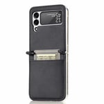 EIDERWOOD Samsung Galaxy Z Flip3 (5G) Konstläder Skal - Korthållare - Svart