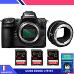 Nikon Z8 + FTZ II + 3 SanDisk 128GB Extreme PRO UHS-II SDXC 300 MB/s + Ebook ""Devenez Un Super Photographe"" - Appareil Photo Nikon