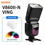 Godox V860II VING TTL Li-ion Battery Camera Flash Speedlite Free Gift For Nikon