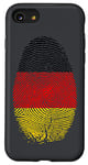 iPhone SE (2020) / 7 / 8 Germany Flag Fingerprint It is in my DNA Gift for Germans Case