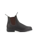 Blundstone Mens Chelsea Dress Stout Brown Boots Leather - Size UK 9