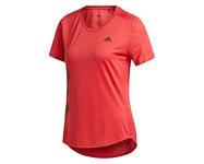 Adidas Run It Tee 3S W T-Shirt - Glory Red, 2X-Small