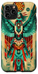 iPhone 11 Pro Stylized Turquoise Thunderbird Tribal Eagle Case