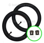 2 x MACLAREN Pushchair / Stroller Inner Tubes 12 1/2" - Straight Valve