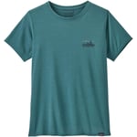 Patagonia Womens Cap Cool Daily Graphic Shirt (Blå (73 SKYLINE: WETLAND BLUE X-DYE) Medium)