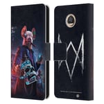OFFICIAL WATCH DOGS LEGION ARTWORKS LEATHER BOOK WALLET CASE FOR MOTOROLA PHONES