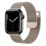 Milanese Armband Apple Watch 7 (45mm) - Vintage Gold
