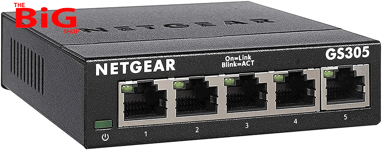 Superior 5  Port  Gigabit  Network  Switch ( GS305 ) -  Ethernet  Splitter -  Et