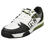 DC Shoes Versatile Mens White Lime Skate Trainers - 11 UK