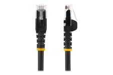 StarTech.com 3m LSZH CAT6 Ethernet Cable, 10 Gigabit Snagless RJ45 100W PoE Network Patch Cord with Strain Relief, CAT 6 10GbE UTP, Black, Individually Tested/ETL, Low Smoke Zero Halogen - Category 6 - 24AWG (N6LPATCH3MBK) - patchkabel - 3 m - sort