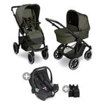 ABC DESIGN Salsa 5 Air avocado vagn inkl. adapter och Tulip babyskydd black 2025