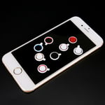 New Home Button Sticker For Iphone 5s 5 Se 4 6 6s 7 Plus Ipad P 蓝边黑底