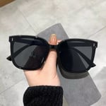 OIMG Vintage fyrkantiga solglasögon Dam överdimensionerade solglasögon Herr Retro Svarta Solglasögon Skärmar Goggle UV400 Oculos De Sol Black As Picture