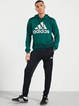 adidas Sportswear Mens Hooded Tracksuit - Green, Green, Size S, Men