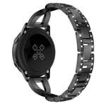 Samsung Galaxy Watch 3 41mm Smalt länkarmband med glittrande stenar, svart