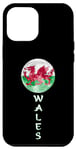 iPhone 14 Pro Max Wales UK Flag Moon Pride Wales UK Gifts Love Wales Souvenir Case