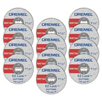 Dremel EZ456B- 12 Pieces 1 1/2-Inch EZ Lock Rotary Tool Cut-Off Wheels- Cutting Discs Perfect for Sheet Metal and Copper Pipe