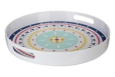 Premier Housewares Plastic Tray Food Tray Serving Trays Non Slip Tray Trays With Handles In Multi Colour 5hx38wx38d