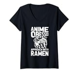 Womens Anime Japan Otaku Japanese Kawaii - Cosplay Manga Ramen Bowl V-Neck T-Shirt