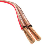 KabelDirekt – Câble d'enceinte en cuivre pur & câble – Fabriqué en Allemagne – 2x2,5mm² – 30m – (Pour haut-parleurs Hifi et systèmes de son surround, cuivre pur, avec marques de polarité)