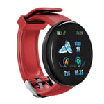 ZHYF Smart Bracelet,Smartwatch Fitness Watches Smart Watch Men Women Blood Pressure Step Stopwatch,Red1