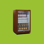 Drinks Fridge Husky C1H-900-BN-UK-HU 133 Litres Brown With Glass Door (00101)