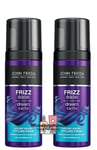 2 X John Frieda FRIZZ EASE DREAM CURLS Air Dry Waves Styling Foam 150ML