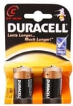 Pack de 2 piles Alcaline Duracell type C 1,5V (LR14)