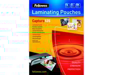 Fellowes Laminating Pouches Capture 125 micron - 100 - 83 x 113 mm - lamineringsfickor