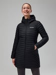 Berghaus Nula Long Jacket - Black , Black, Size 12, Women