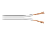 goobay - Câble pour haut-parleur en vrac - 2.5 mm² - 50 m - blanc