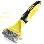 Morpilot Brosse Chien et Chat - Peigne Déméloir Professionnel pour Poils Longs et Courts - Anti-Nœuds, Poils Morts et Feutrages - Massage et Protection - Réduit la Perte de Cheveux Jusqu’à 90%