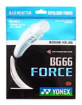 Yonex BG66F  Badminton String BG 66 Force - 10m - White