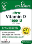 Vitabiotics Ultra Vitamin D 1000iu ( D3*25mg) Extra Strenght 96-Tablets