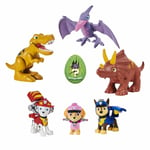 Paw Patrol Dino Rescue Gift Set With Chase Marshall Skye And 3 Dinosaur Figures