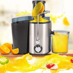 500ML Stainless Steel Juicer Machine Whole Fruit Vegetable Centrifugal Juice Extractor 220V UK, 262 * 180 * 290mm