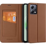 Dux Ducis SKIN X2 Tough Flip Wallet Case Redmi Note 12 5G / Poco X5 5G - Brown