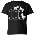 Disney 101 Dalmatians 101 Doggies Kids' T-Shirt - Black - 11-12 Years