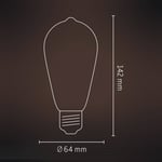 Calex Smart Rustic E27 ST64 LED 4,9W filament RGBW